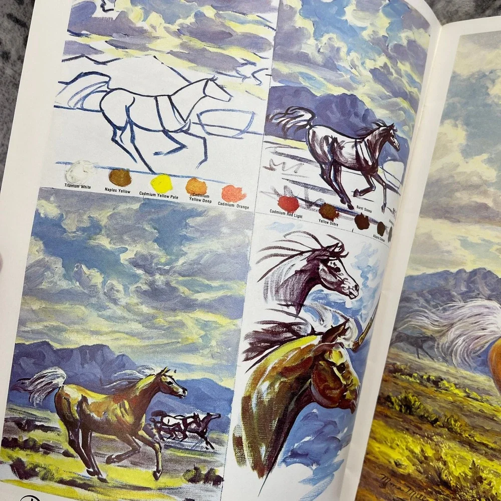 How to Paint Horses and other Animals Walter Foster ‎ Mona Mills Art Book